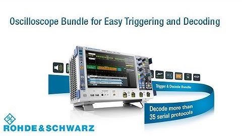 Trigger and decode of low speed serial buses with Rohde & Schwarz oscilloscopes