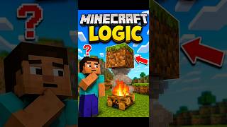 Minecraft Logic Be Like 💀 #minecraft #gaming