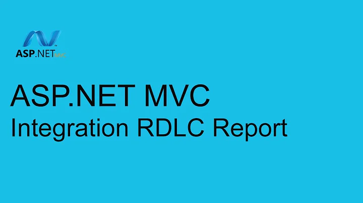 ASP.net MVC Integrating RDLC Report