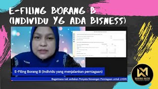 E-Filing Borang B (Individu Yang Menjalankan Perniagaan)