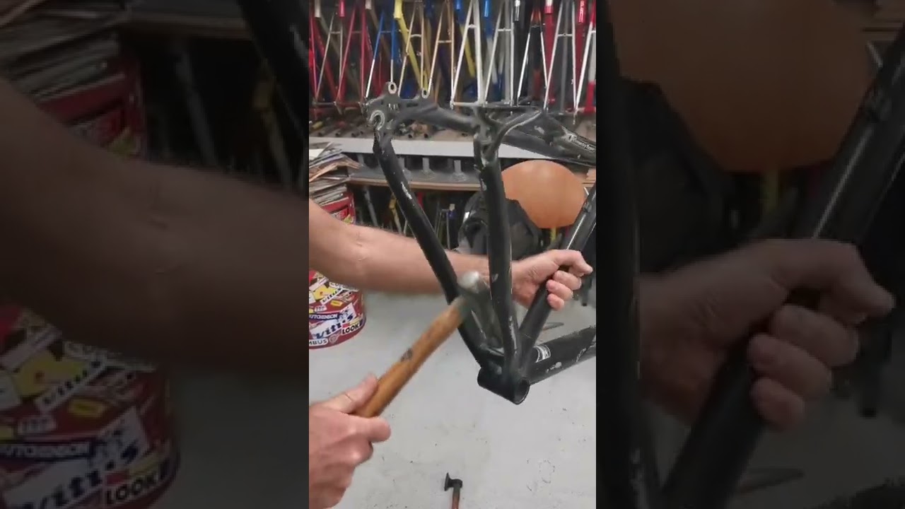 How to use a 700/45c gravel wheel on a 26" mtb frame ?