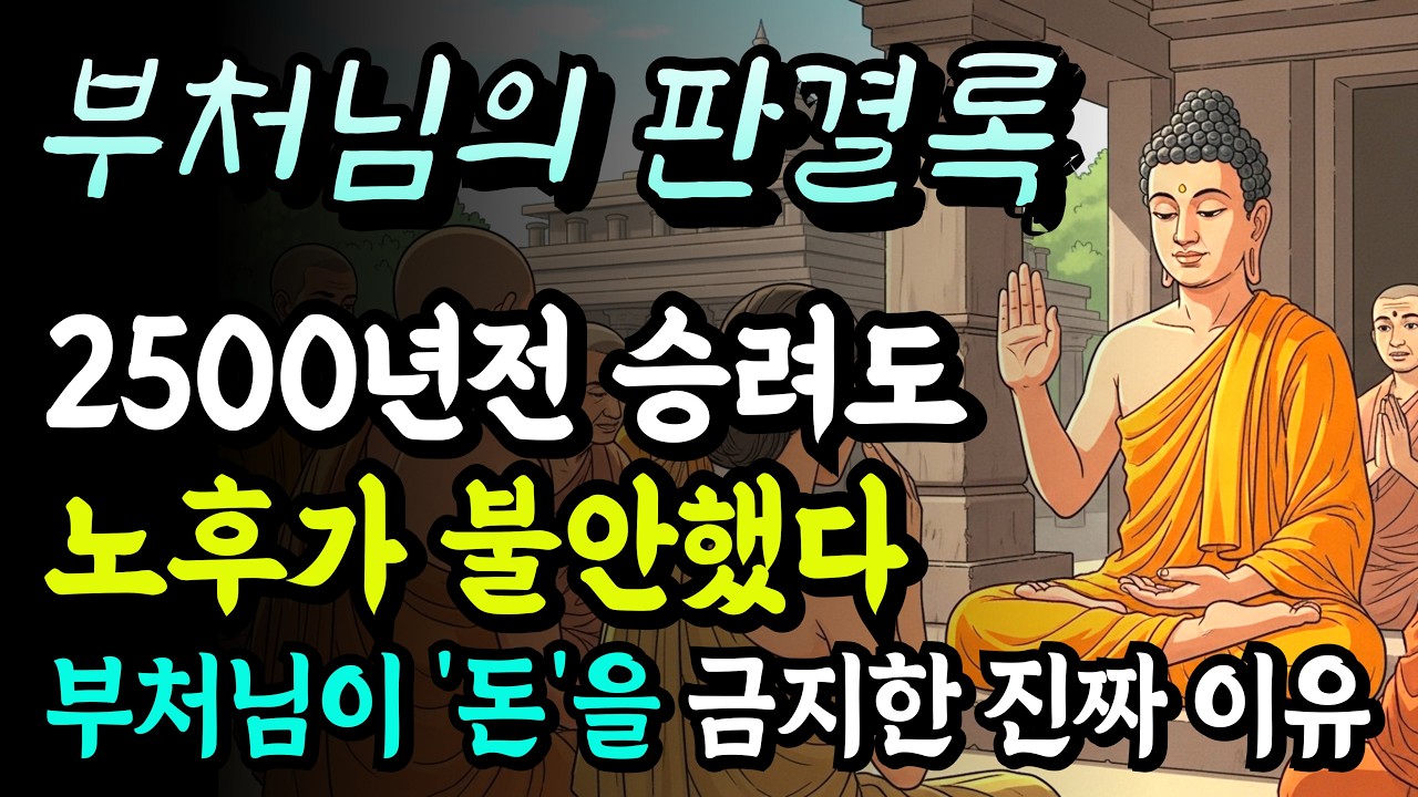 [부처님의 판결록] 2500년 전에도 승려는 노후가 불안했다 부처님이 '돈'을 금지한 진짜 이유ㅣ부처님 말씀ㅣ불교 명언ㅣ자면서 듣는ㅣ오디오북