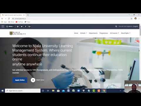 How to login to Njala University Learning Management System Portal