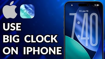 How To Use Big Clock On iPhone Lock Screen iOS 26