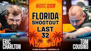 Tom Cousins vs Eric Charlton | Last 32 | Florida 8-Ball Shootout 2026 Profile