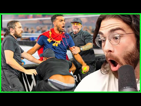 SNEAKING Into WWE Match (In the ring) | HasanAbi reacts to Niko Omilana