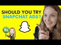 WHY YOU SHOULD TRY SNAPCHAT ADS (Snapchat Ads vs Facebook Ads 2021)