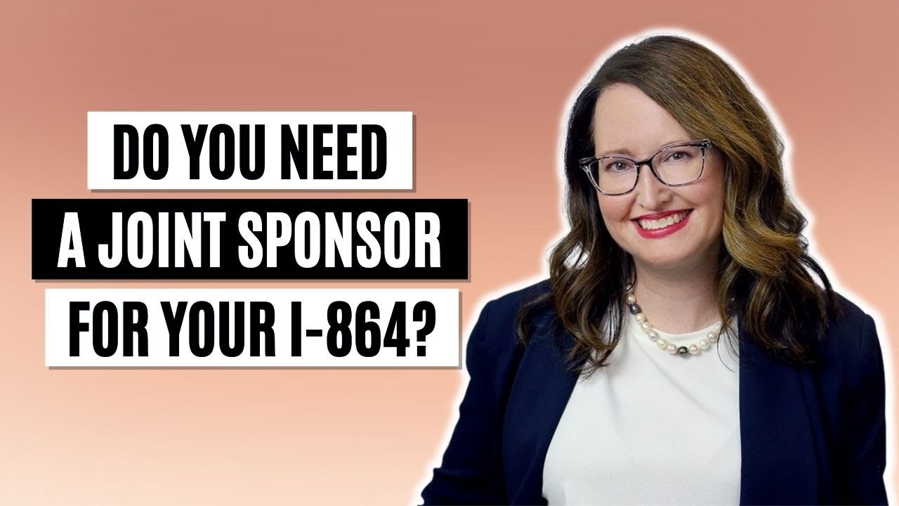 Do you need a joint sponsor for your I 864?