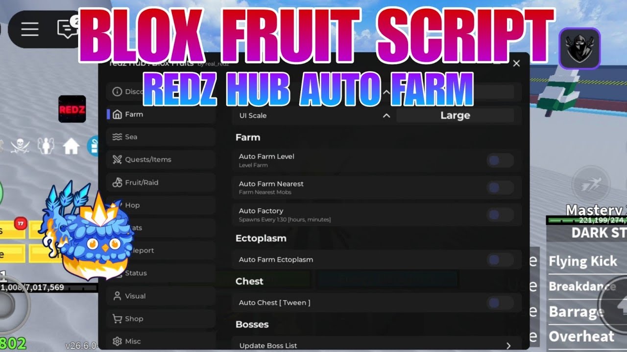Rexz Hub Script New Update REDZ Hub Roblox Script No Key| New Blox Fruits Script Update ...