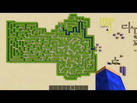 A maze solver made with command blocks #minecraft #howtobuild #staircase