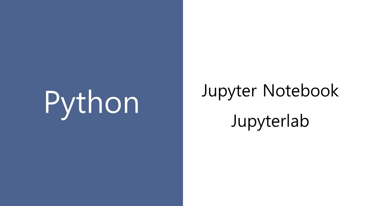 jupyter notebook, jupyterlab 설치하기 - YouTube