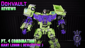 Now this is the BEST Devestator! Mecha Invasion Giant Legion FULL Combiner Review