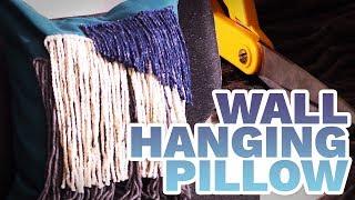 DIY Yarn Embellished Pillow- HGTV Handmade