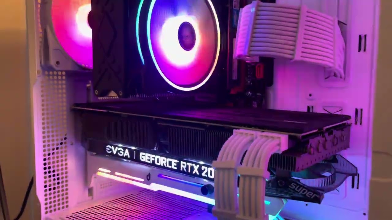 White BitFenix Gaming PC: Intel Xeon E5-2680V2 3.6GHZ, RTX 2070
