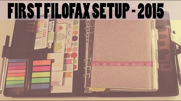 FILOFAX SETUP 2015 - My first Filofax | Kissemiss