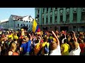 Espectacular ambiente de los hinchas de la Selección Colombia en Kazán, Rusia
