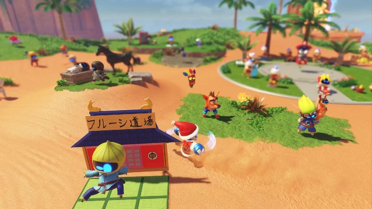 Three quick achievements at the crash site in astro bot