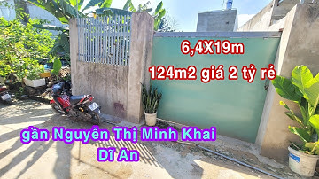 Bán Đất Dĩ An (893) 2 Tỷ 124m2 Quá Rẻ gần Nguyễn Thị Minh Khai, Ngã Tư Chiêu Liêu