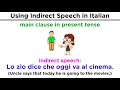Indirect Speech Transformations in Italian