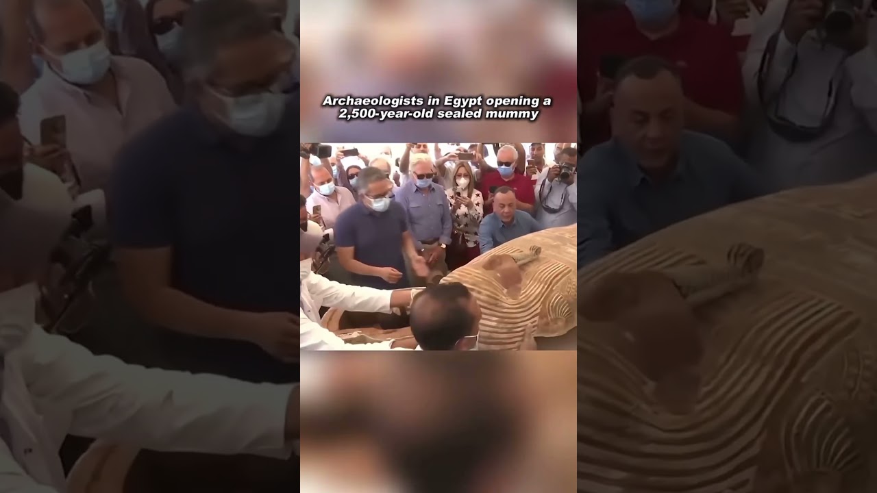 Opening a 2,500 year old sealed mummy! 😱 