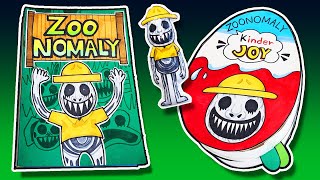 Making Zoonomaly Game Book🌲🐣 (➕ Zoonomaly Squishy) Paper Play, Horror game