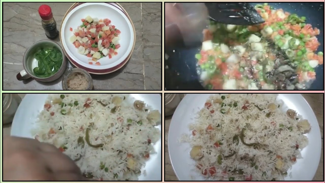 Opa Vegetable Rice Easy Recipe 🥗🥕🧄🫑🥔 YouTube