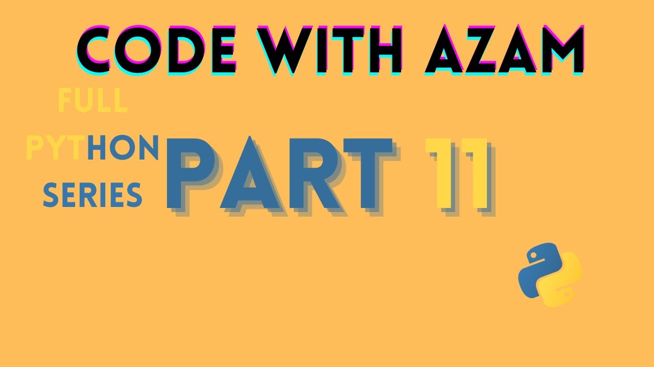 Python for Beginners Part 11 - YouTube