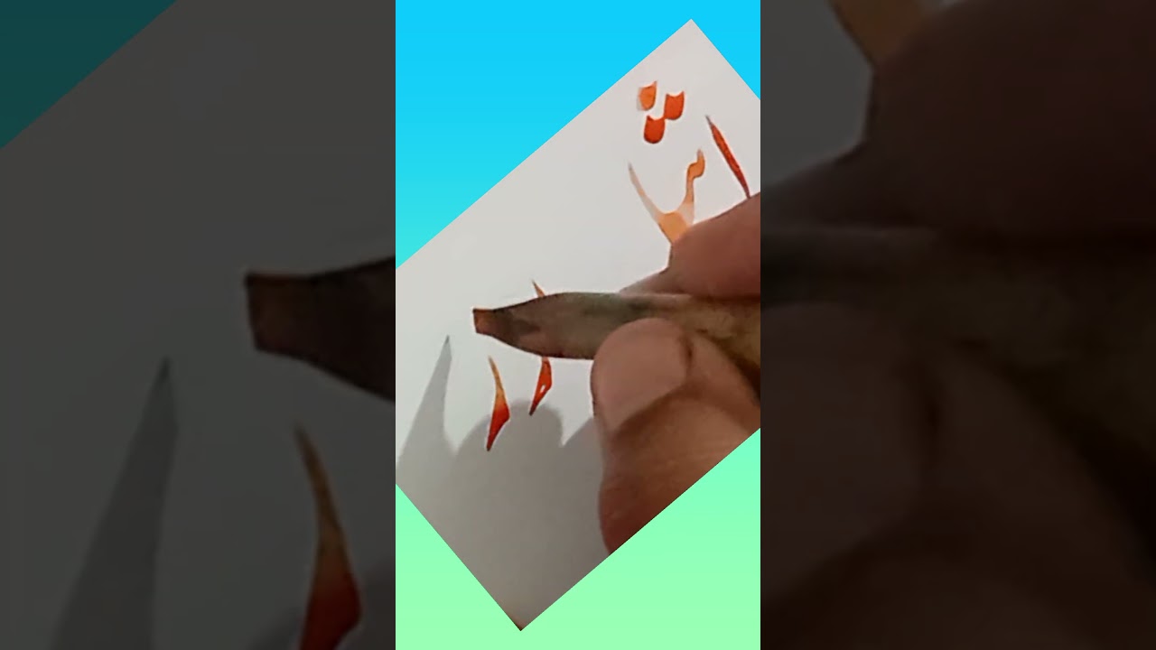 How to improve Urdu Arabic Calligraphy Art 🎨 ✨️ #viral #trending #shorts #fyp #IslamicArt