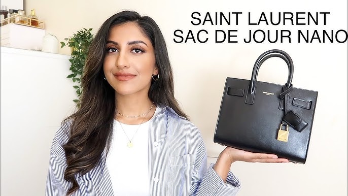 Saint Laurent Nano Sac de Jour Dark Beige Review Size Comparison