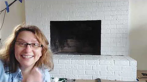Painting our fireplace and living room makeover!