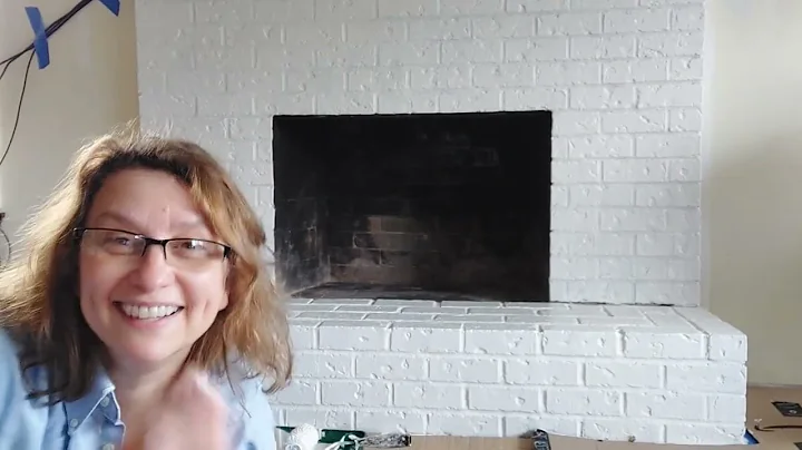 Painting our fireplace and living room makeover!