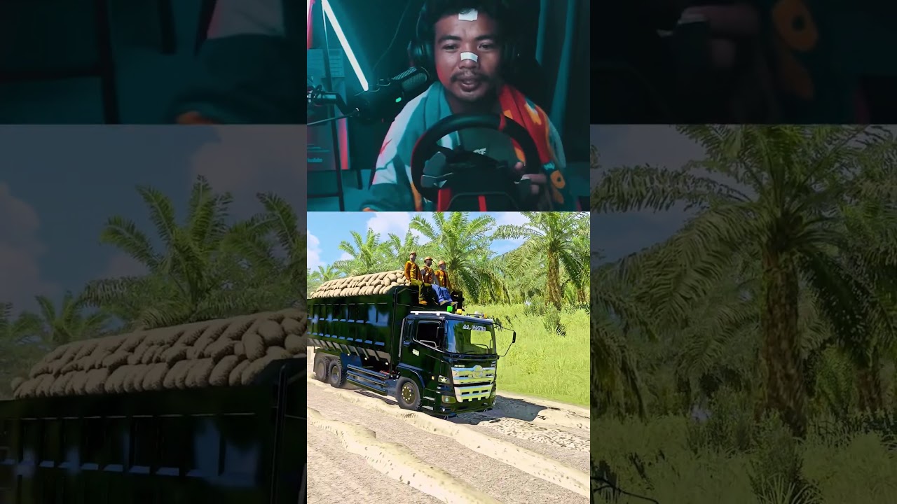 Sopir menggigil dump truck hino overload
