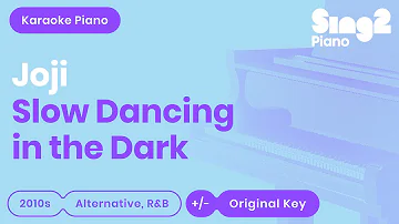 Joji - Slow Dancing In The Dark (Karaoke Piano)