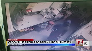 Creedmoor police looking for 2 suspects in string of business break-ins