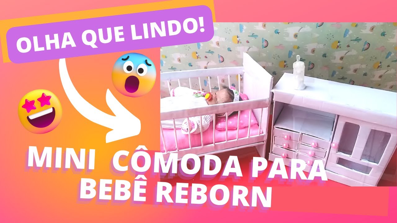 MINI CÔMODA PARA BEBÊ REBORN - YouTube