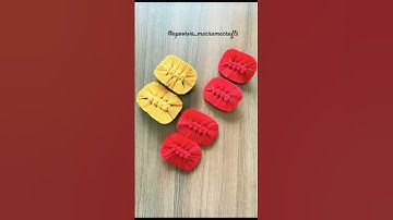 macrame hair clips #apoorva_macramecrafts #macrame #macramehairaccseries #macrameartist