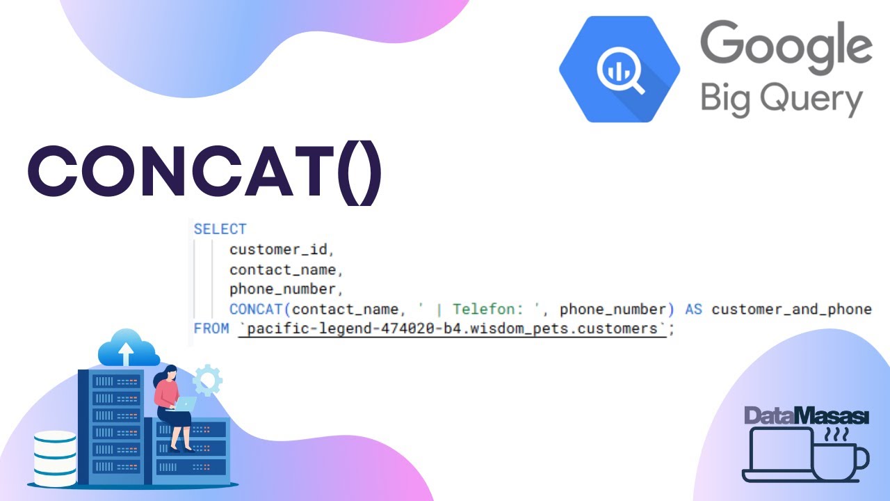 CONCAT Fonksiyonu | BigQuery SQL - YouTube