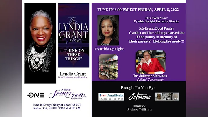 The Lyndia Grant Show 4 8 22 Cynthia Speight