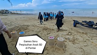 Games seru perpisahan anak sd di pantai