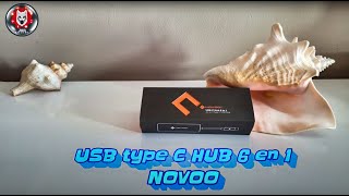 USB type C HUB 6 en 1 Novoo