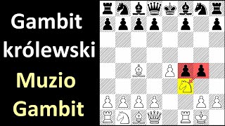 SZACHY 415 Gambit królewski Muzio gambit, agresywny debiut szachowy partia Shirov - Lapinski 1990