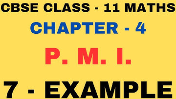7 Example l Chapter 4 example7 l Principle of Mathematical Induction l Chapter 4 P M I lClass11Maths