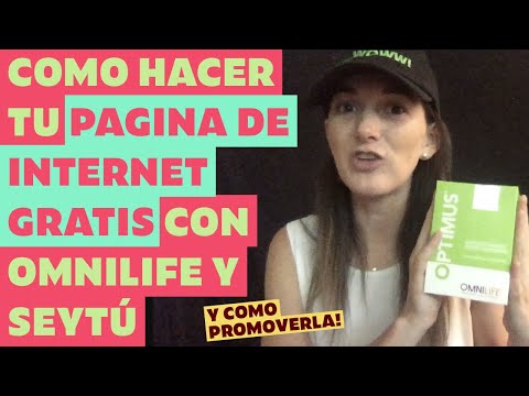 Como hacer tu pagina Omnilife GRATIS