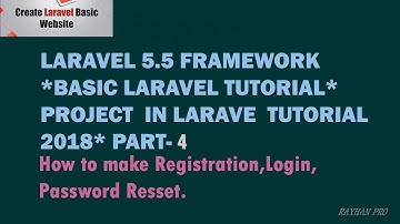 How to make Registration,Login,Password Resset With Laravel & Mysql|For Your website|Part-4|