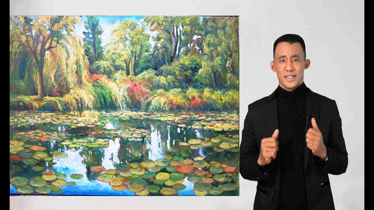 Como Pintar muy facil los nenufares de Monet, Manolette el pintor Manolo  Romero Solano