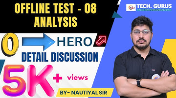 OFFLINE TEST ANALYSIS  - 08 | MATHS CLASS 11 | BY NAUTIYAL SIR #techgurusneet