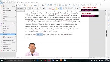 21   How to Find and Replace words in Libre Office Writer
