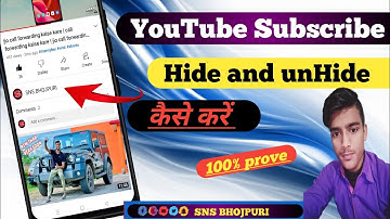 subscribe unhide kaise kare | how to hide and unhide subscribers on youtube |