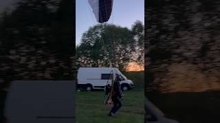 Посадка на парамоторе. Moster 185. Sky Paragliders Flexor 23m.