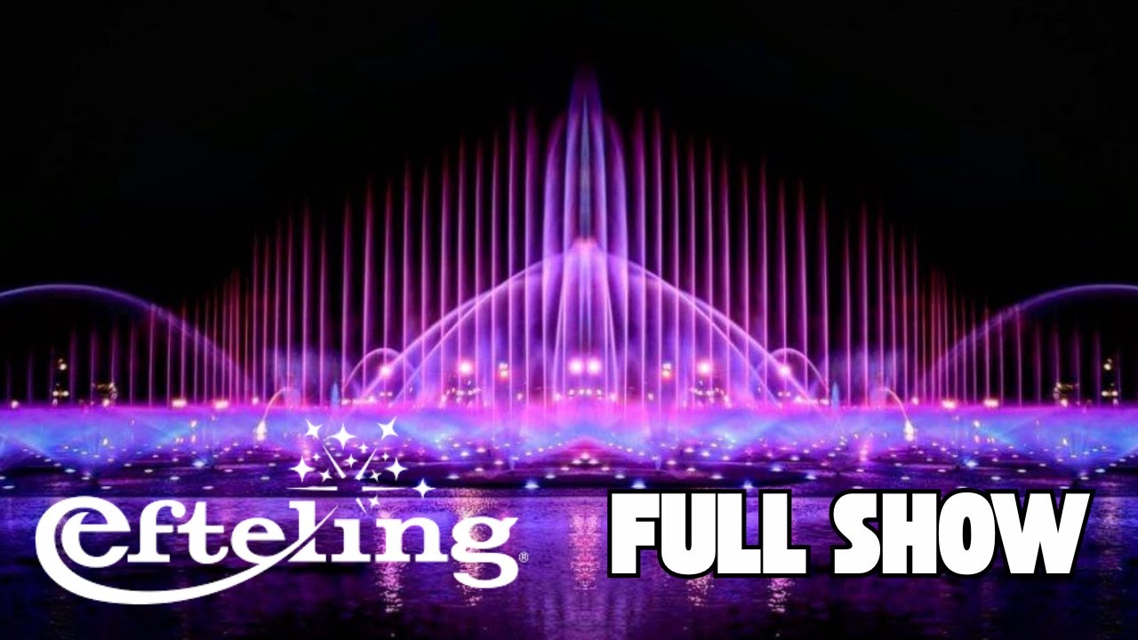 ✨ EFTELING Aquanura 2025 | Full Nighttime Spectacular | Complete Recording Fountain Show